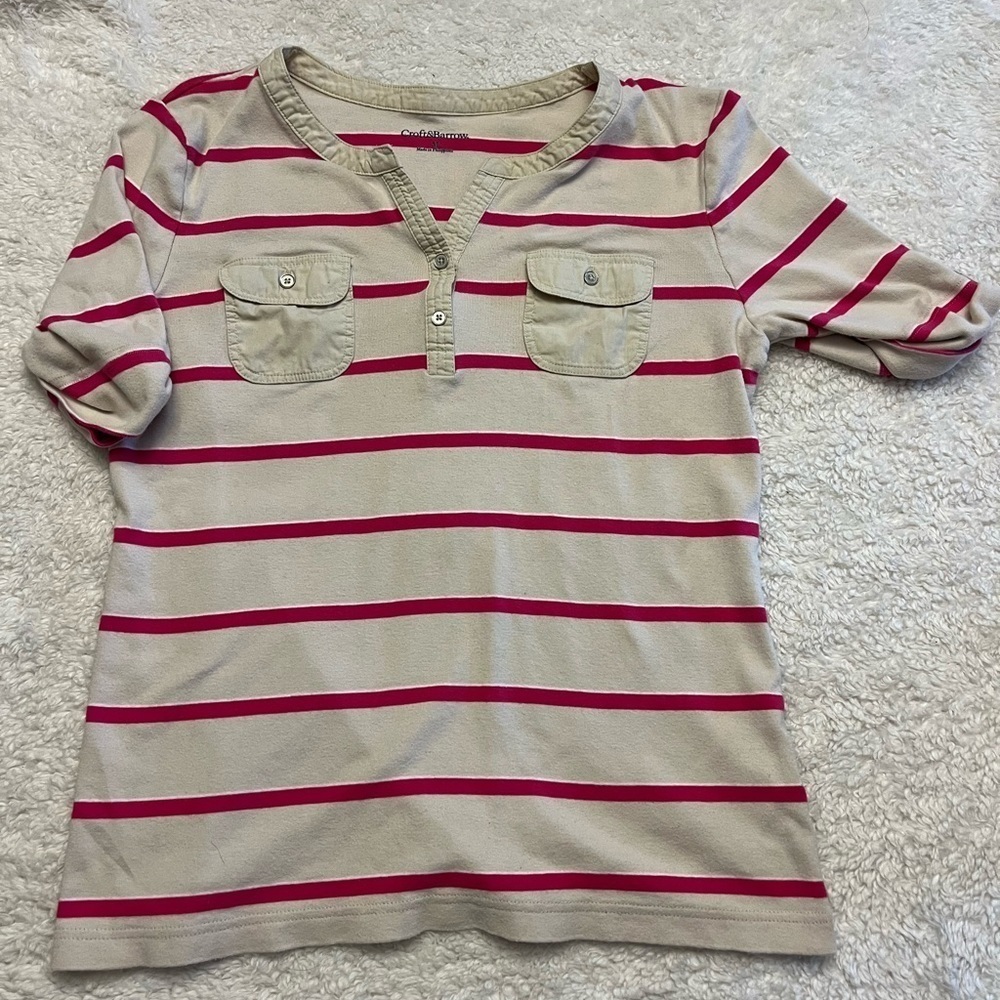 Croft & Barrow 3/4 Sleeve